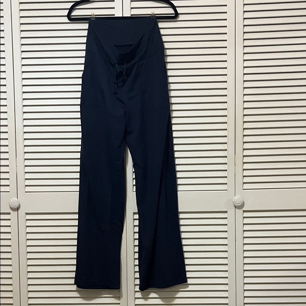 Dark Blue Women's Wide-Leg Lounge Pants